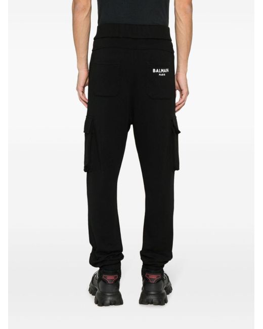 Pantalon de jogging à logo imprimé Balmain pour homme en coloris Black