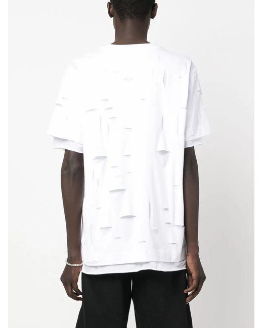 Givenchy White Logo Cotton T-shirt for men