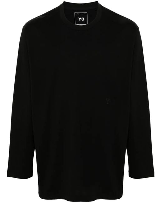 Y-3 T-Shirt Met Logoprint in het Black voor heren