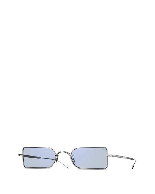Eyevan 7285 White 798 Rectangle-Frame Sunglasses