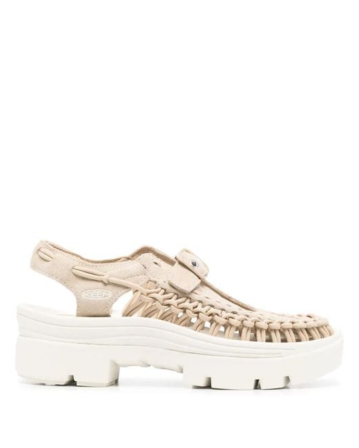 Keen Natural Uneek Woven Platform Sandals