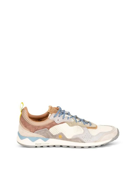 Flower Mountain White Puerh Uni Limited Edition Perforated Sneakers for men