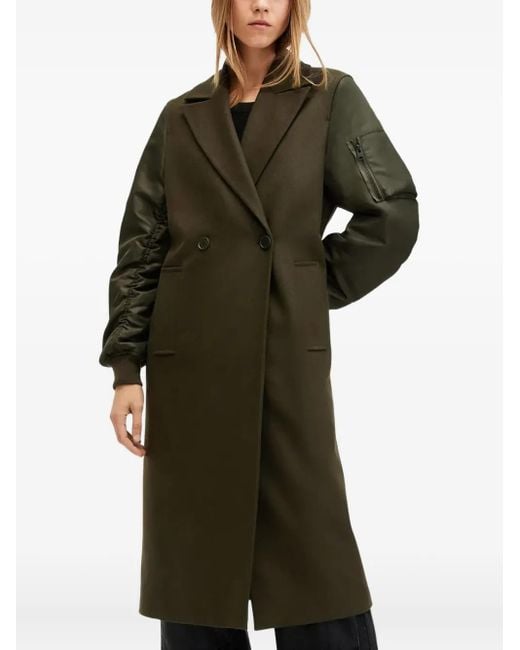 AllSaints Jas Met Dubbele Rij Knopen in het Green
