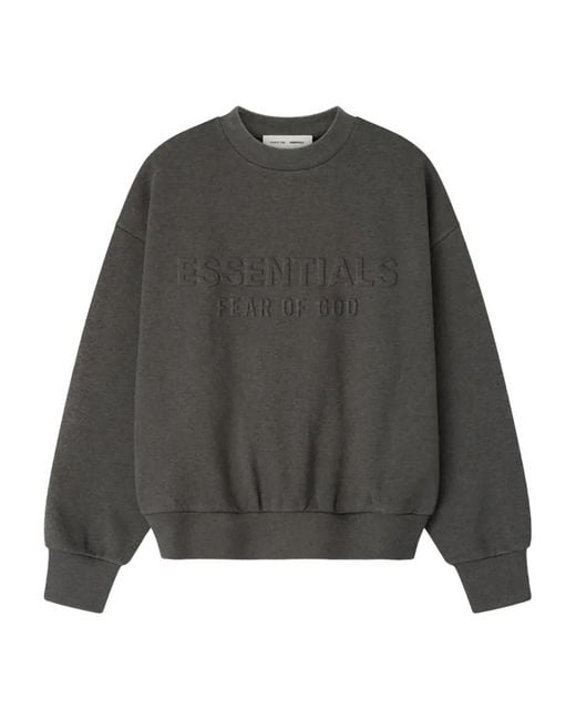 Fear Of God Gray Crew-Neck Sweatshirt for men