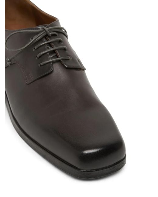 Marsèll Brown Parapetto Square-Toe Leather Derby Shoes