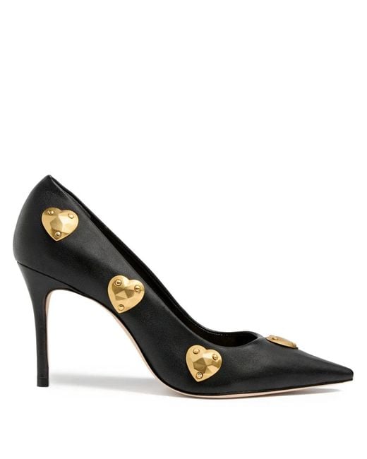 Cinq À Sept Black Luna Hearts Pumps