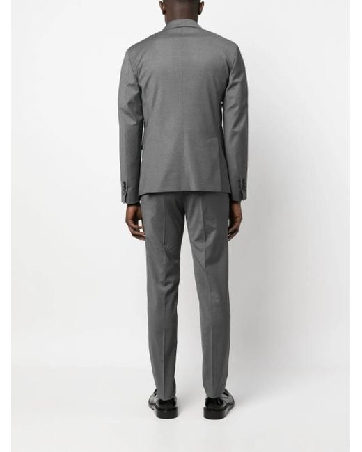 DSquared² Gray Single-Breasted Cotton-Wool Suit for men