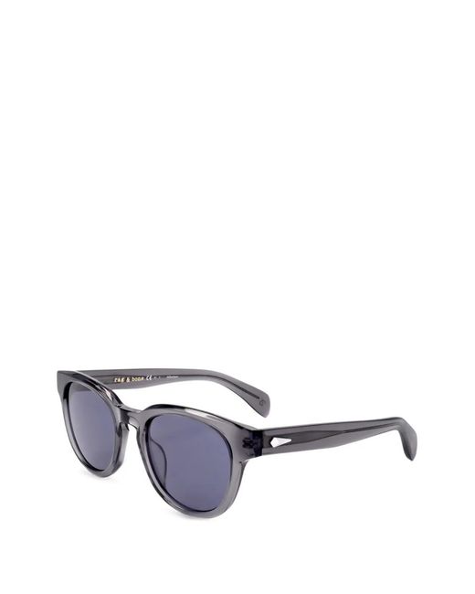 Rag & Bone White Round-Frame Sunglasses for men