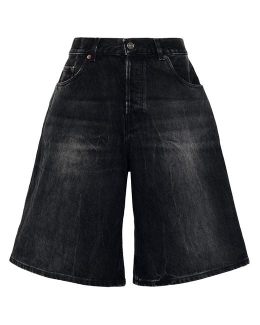 Haikure Black Knielange Becky Jeans-Shorts