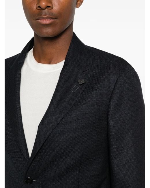 Lardini Blue Pin-Lapel Blazer for men