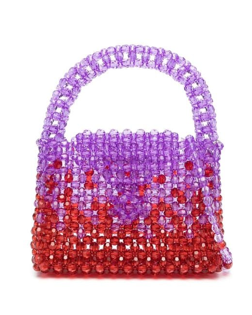 Germanier Pink Shopper Mit Perlen