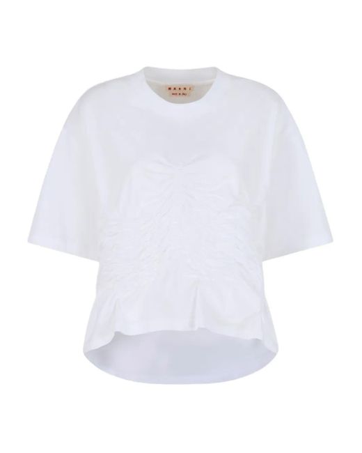 Marni White Cotton T-Shirt