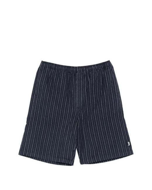 Stussy Blue Striped Shorts