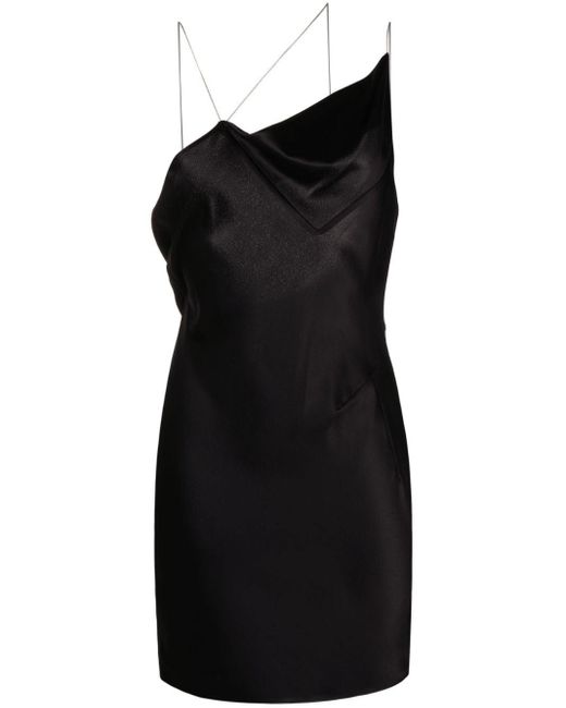 Robe en satin à dos-nu Givenchy en coloris Black
