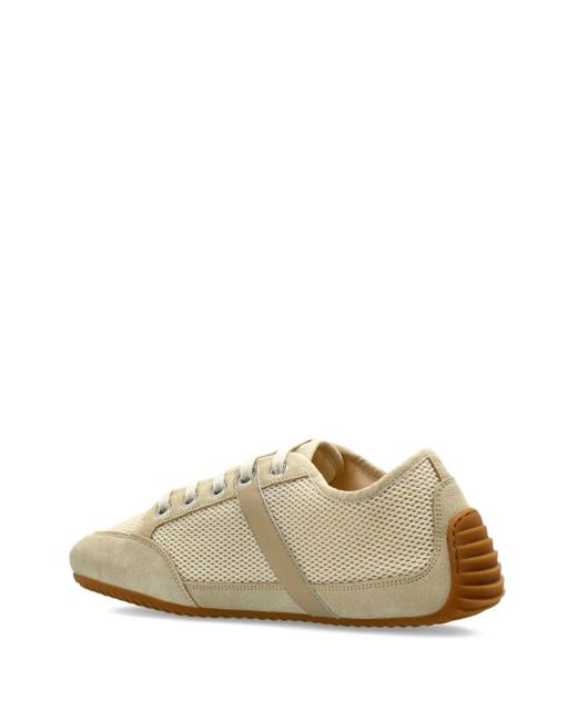 Givenchy White Mesh Suede Sneakers