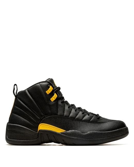 Nike Black Air 12 Taxi" Sneakers for men