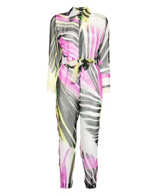 Tessitura Body Couture ジャングル ジャンプスーツ White