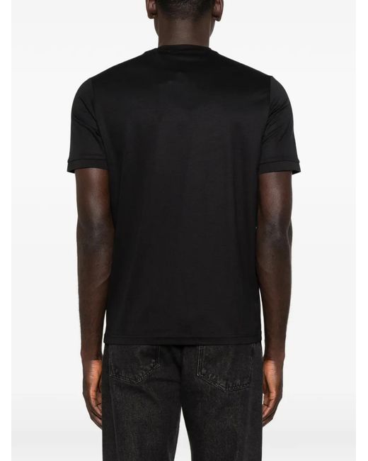 John Richmond Black Logo-Detail T-Shirt for men
