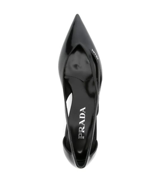 Prada ロゴ パンプス Black