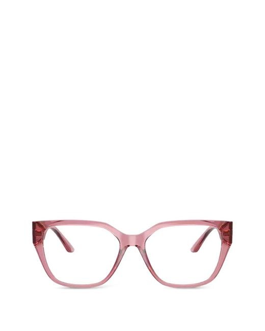 Occhiali Da Sole Greca Squadrati di Versace in Pink