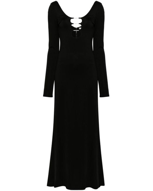 Alice + Olivia Uitgesneden Midi-jurk in het Black