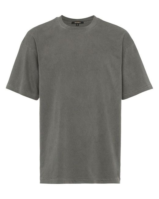 Yeezy Gray Classic Cotton Short Sleeve T Shirt for men