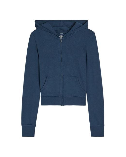 vuori Blue Halo Mini Zip-Up Hooded Lightweight Jacket
