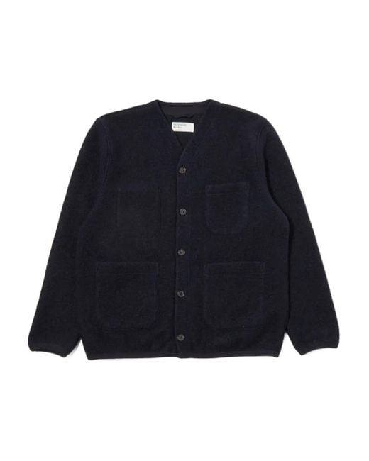Cardigan À Boutonnière Universal Works pour homme en coloris Blue