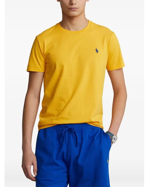 Polo Ralph Lauren Yellow Chest-Logo T-Shirt for men