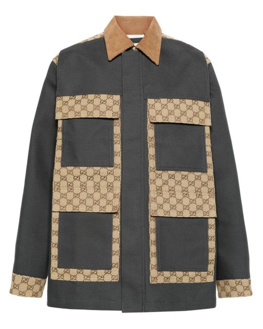 Veste en coton suprême GG Gucci pour homme en coloris Black