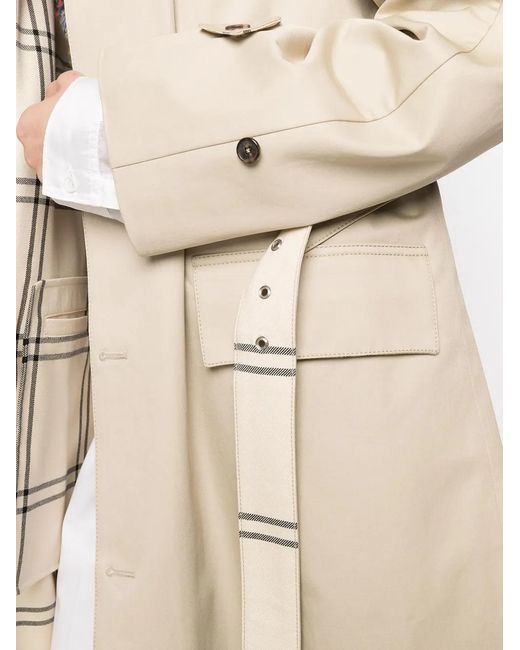 Maison Margiela Natural Single-Breasted Trench Coat