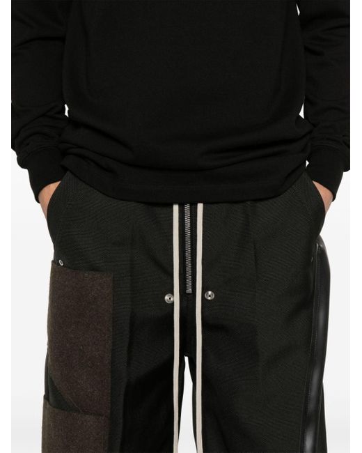 Rick Owens Black Runway Wide Bela Trousers for men