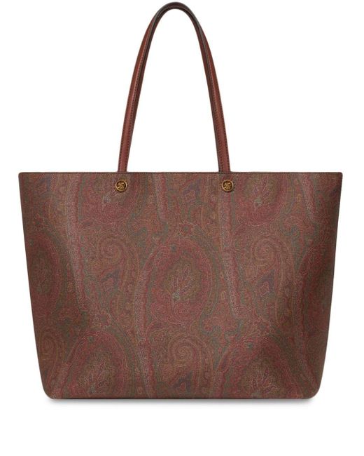 Etro Maxi Essential Tote Bag in Brown Lyst
