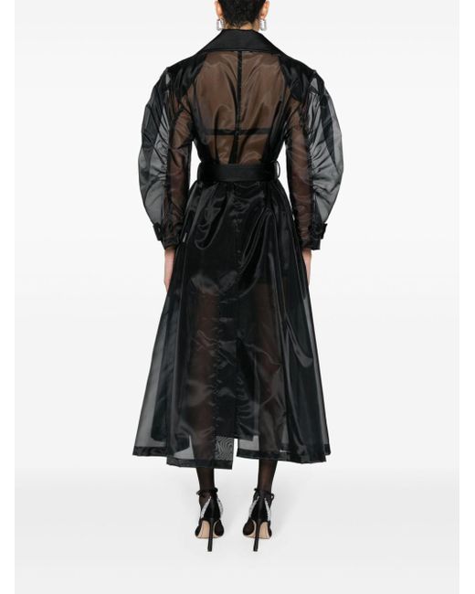 Cappotto lungo doppiopetto di Dolce & Gabbana in Black