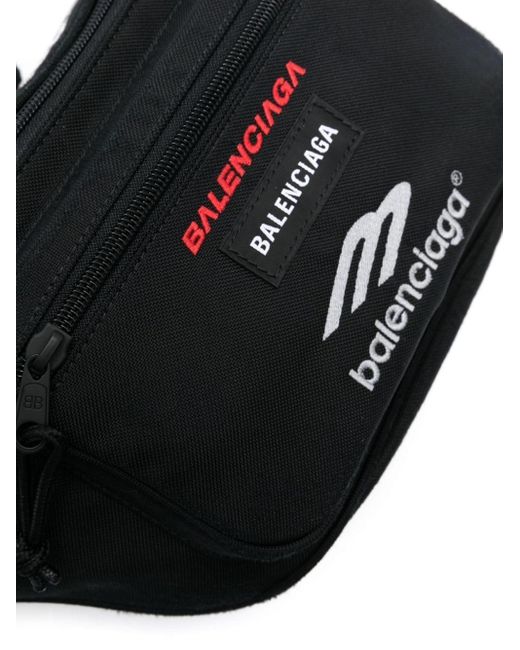 メンズ Balenciaga エクスプローラー ベルトバッグ Black