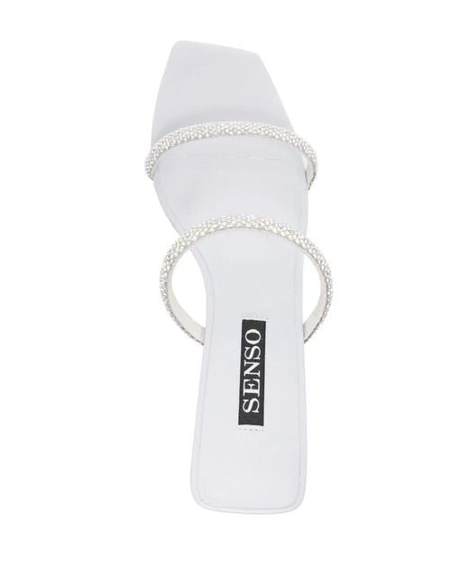 Senso White Umber Iii Square-Toe Sandals