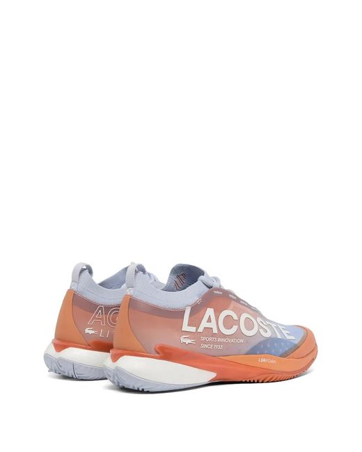 Lacoste White Logo Print Sneakers for men
