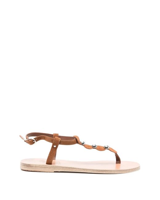 Ancient Greek Sandals Brown Ilida Sandals