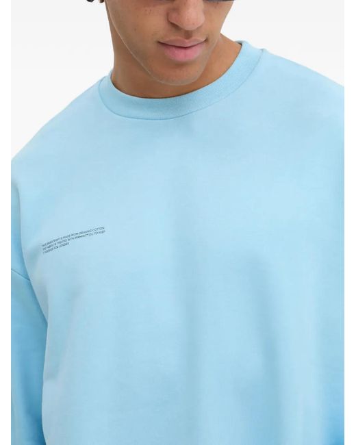 PANGAIA Blue Long-Sleeve Crew Neck T-Shirt
