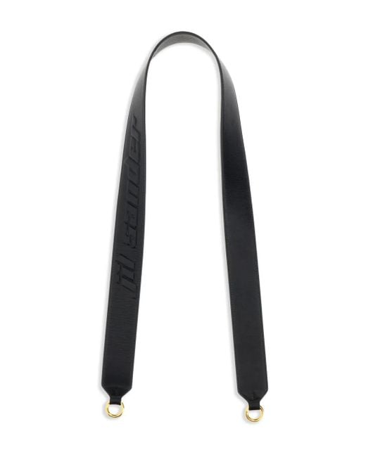 Jil Sander レザーバッグストラップ Black
