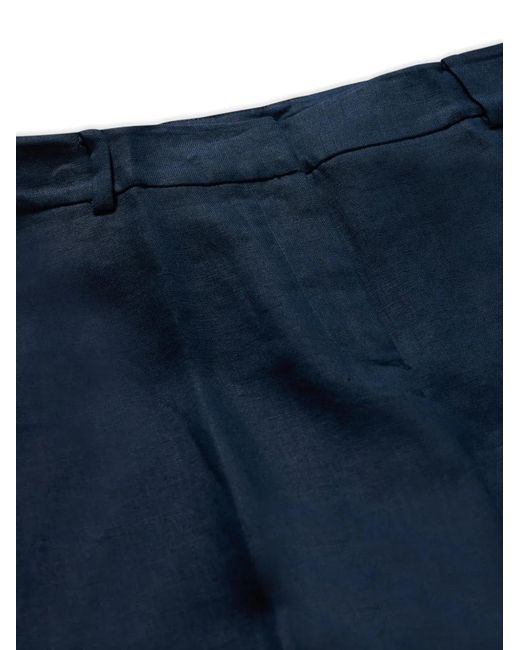 Brooks Brothers Blue Wide-Leg Trousers