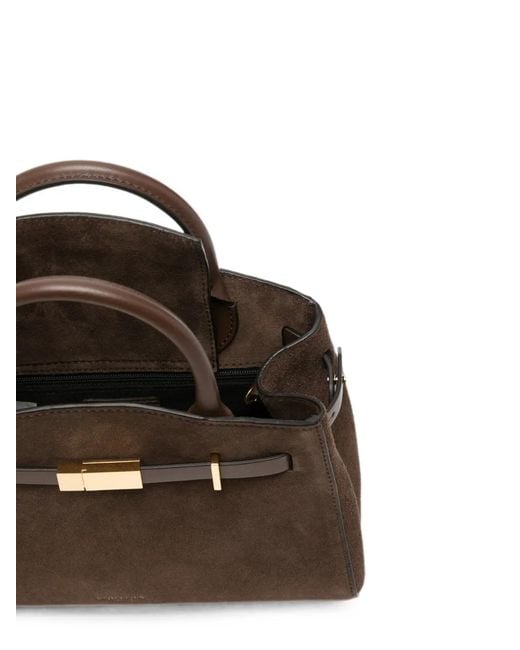 DeMellier London Brown Small Hudson Top-Handle Tote Bag