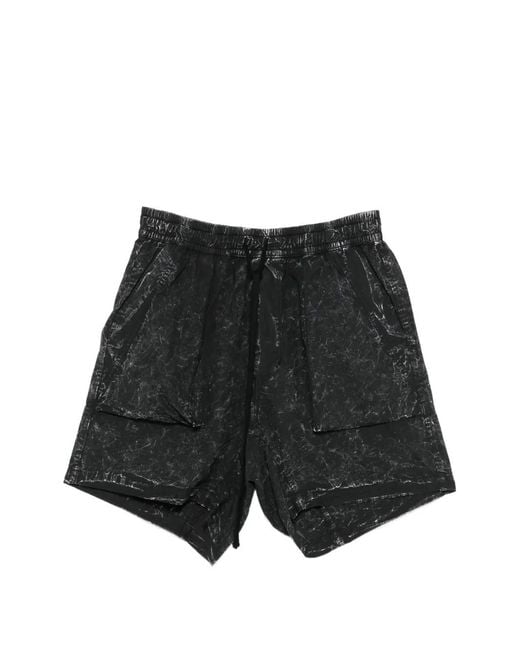 Thom Krom Black Drawstring Shorts for men