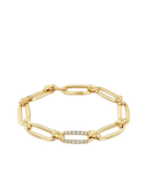 Lizzie Mandler Metallic 18Ct Knot Diamond Bracelet