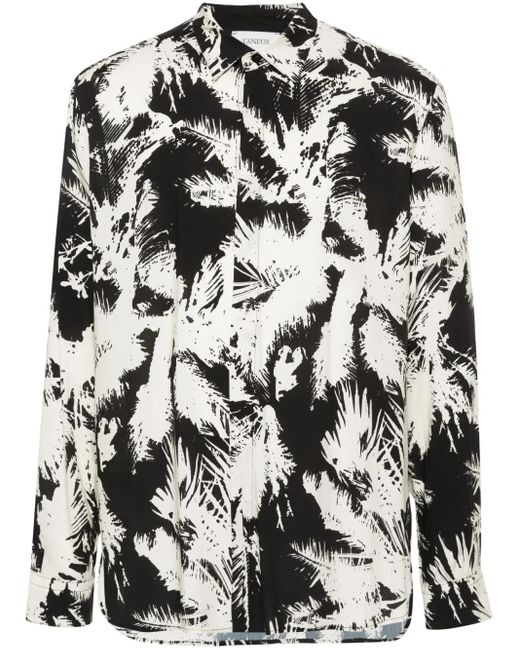 Chemise À Imprimé Abstrait Laneus pour homme en coloris Black