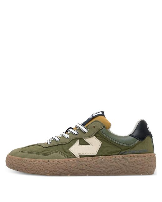 ID EIGHT Green Uriduri Arrow-Detail Sneakers for men