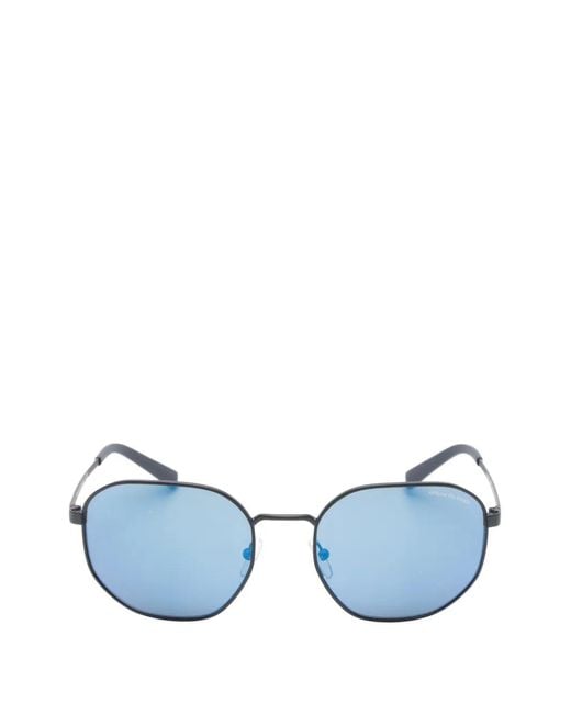 ARMANI EXCHANGE Blue Round-Frame Sunglasses for men