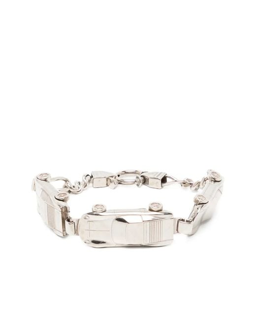 Midorikawa White Car Chain Bracelet for men