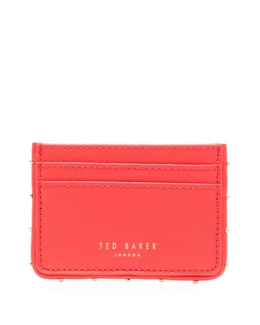Kahnia leather cardholder Ted Baker de color Red