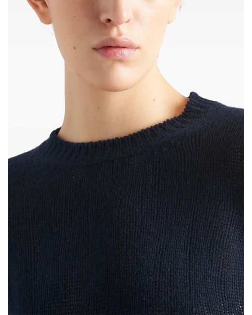 Prada Blue Cashmere Necklace F 5